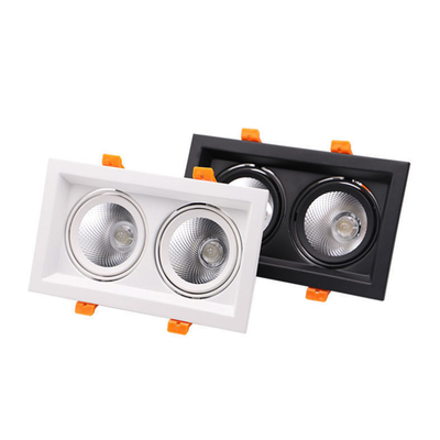 Embedded Cri80 Led Grille Light , Rectangular Led Downlight