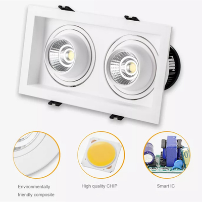 14w Rectangular Led Downlight , Embedded Spotlight