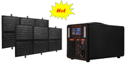 1.5kw Portable Battery Power Station With Solar Panel