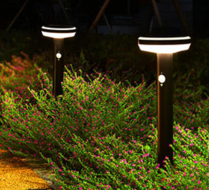 Modern Minimalist 1200mah Solar Powered Lawn Light Outdoor