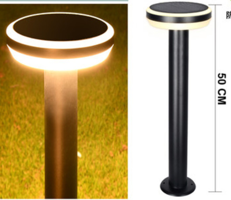 Modern Minimalist 1200mah Solar Powered Lawn Light Outdoor