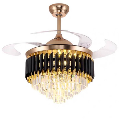 72w Modern 220v Ceiling Fan Chandelier Light Hotel Family Restaurant Use