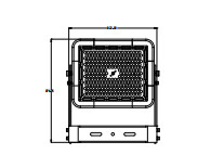 Ac100-277v Led Stadium Flood Light 200w 150lm/W Ip66 Ra&gt;80