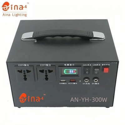 Home Pure Sine Wave 308WH Portable Solar Power Bank 300w Outdoor