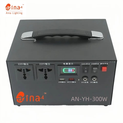 Home Pure Sine Wave 308WH Portable Solar Power Bank 300w Outdoor