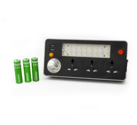 8000K Switch Usb Camping Plug Sockets Rechargeable Home Outdoor With Emergency Light