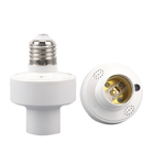 Voice Control E27 Led Light Bulb Holder Screw Universal Switch Control Bulb Base