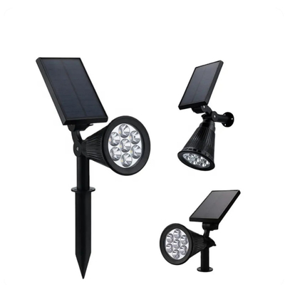 110lm/W Solar Powered Lawn Lights Rgb Color Changing Short Pole Yard Landscape Lighting