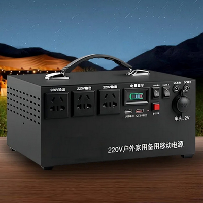 300w  Portable Power Station Solar Generator For Emergency Backup Power And Family Use