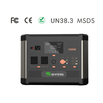 1.5kw Portable Battery Power Station With Solar Panel