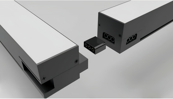 Free Combination LED linear Light up to 1000w with Connector for Office Building Shopping Mall