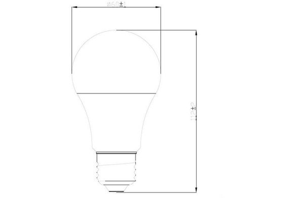 7W Indoor LED Light Bulbs AN-QP-A60-7-01 4500K Lower Power Consumption