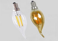 Filament C35 LED Bulb 2 Watt With Tail , Vintage Filament Bulbs Glass 4 Pcs