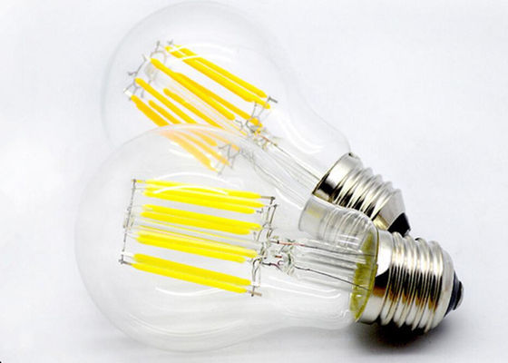 Bright Globe LED Filament Bulb , Warm White Filament LED Bulb Glass 3300K