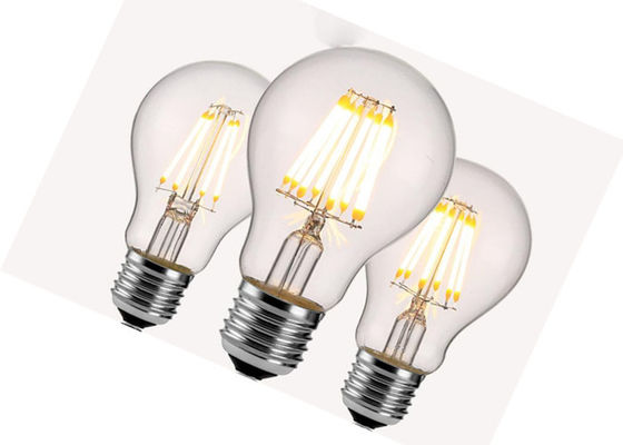 A60 LED Filament Bulb 2700K 8 Watt , Filament Style LED Bulb Beam Angle 360 Degree