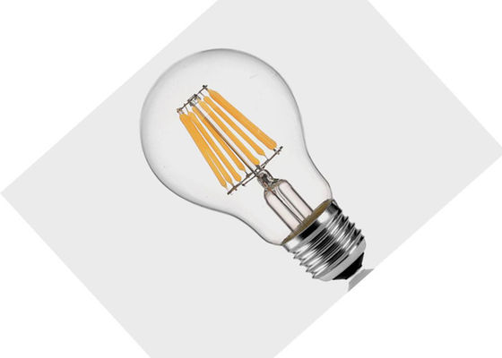 A60 LED Filament Bulb 2700K 8 Watt , Filament Style LED Bulb Beam Angle 360 Degree