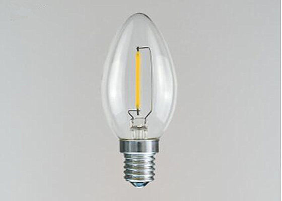 FG45 2W / 4W Yellow Filament LED Light Bulbs CE For Residential And Indoor