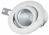 Shopping Mall Round Led Downlight SMD2835 Flat Adjustable AC220 - 240V Input Voltage