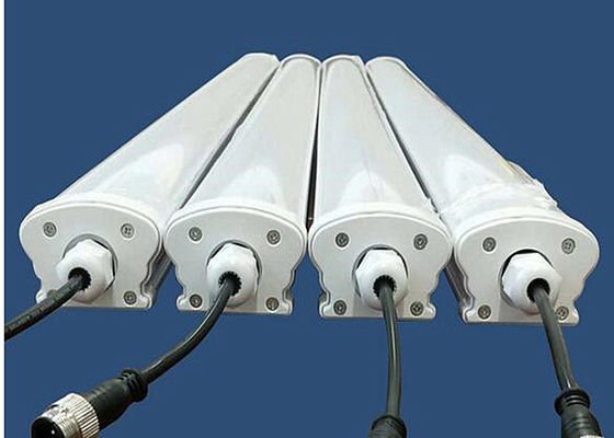 Aluminum Alloy LED Tri Proof Light Pure White IP65 Led Tube Light AC100 - 277V