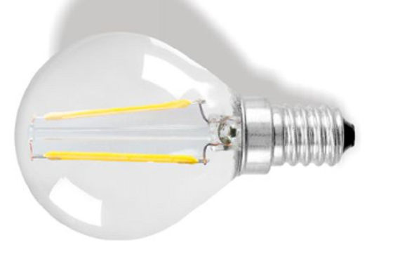 Bright Globe LED Filament Bulb , Warm White Filament LED Bulb Glass 3300K