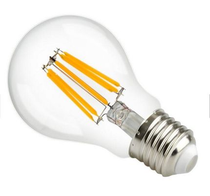 Bright Globe LED Filament Bulb , Warm White Filament LED Bulb Glass 3300K