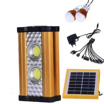 Solar Led Light with Battery &amp; Multi-function USB Connectors for Emergency Lighting