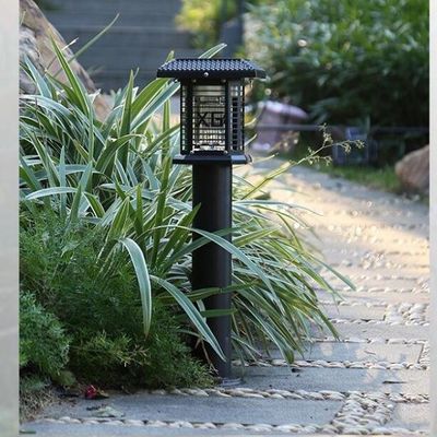 Outdoor Using Solar Rechargeable Mosquito Killer Garden Light