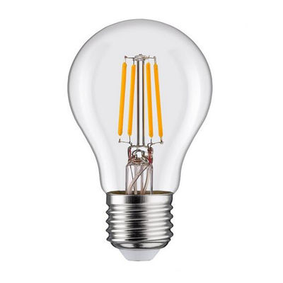 Bright Globe LED Filament Bulb , Warm White Filament LED Bulb Glass 3300K