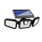 Solar Wall Light with Motion Sensor for Yard Garden with 4 Adjust angle Heads