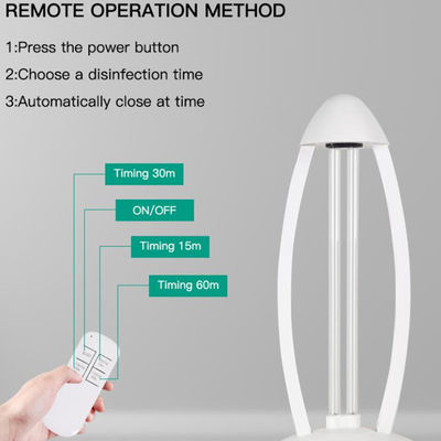 Household Uv Germicidal Lighting , 16W Ultraviolet Disinfection Table Lamp