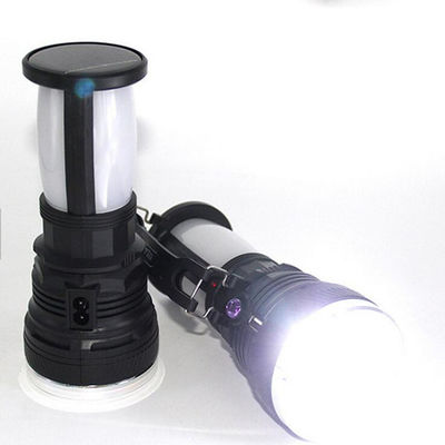 SMD2835 Rechargeable Battery Ip55 Solar Led Flashlight Torch Waterproof For Tent