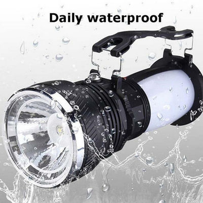 SMD2835 Rechargeable Battery Ip55 Solar Led Flashlight Torch Waterproof For Tent