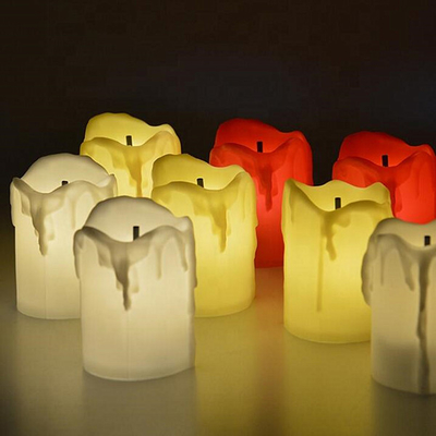 Home Decoration Ip20 Candle Powered Led Light Flameless Smokeless Safety