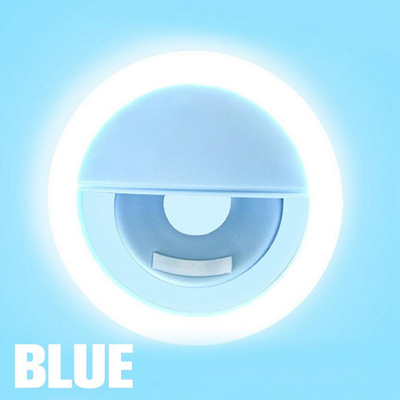 Cri70 Selfie Led Ring Light Photographic Beauty Flash Clip On Phone Portable Battery Operated