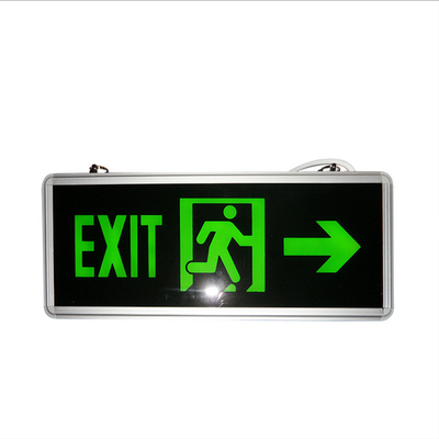 Energy Saving IP20 Rechargeable Led Emergency Lamp Green Color Exit Warning