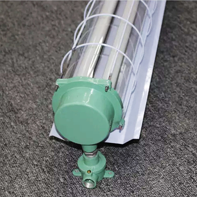 Iron Material 2xt8 Explosion Proof Led Tube Fixture With Shade For Mining