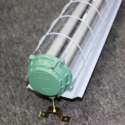 Iron Material 2xt8 Explosion Proof Led Tube Fixture With Shade For Mining