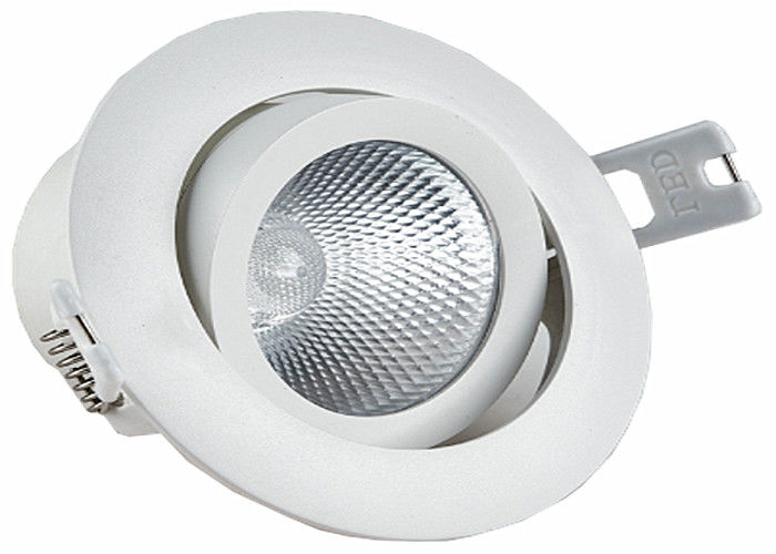 Shopping Mall Round Led Downlight SMD2835 Flat Adjustable AC220 - 240V Input Voltage