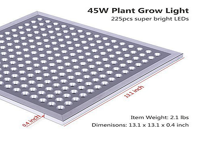 45W Indoor LED Grow Light / Full Spectrum Grow Lights IP65 Energy Saving CE / ROHS