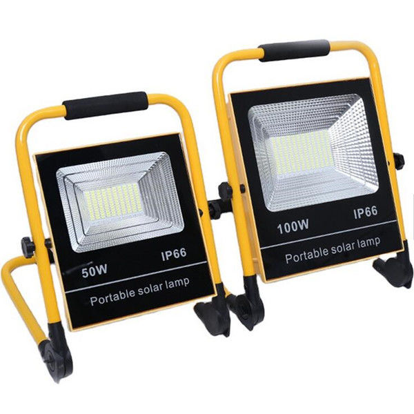 Hand Hold Portable Solar Floodlight with USB Connector for Emergency Lighting